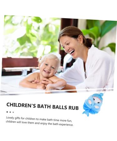 NOLITOY 6 Pcs Cute Bath Balls for Kids | Exfoliating Body Sponges & Loofahs for Newborns | Soft Animal Bath Products - Buy Online on GoSupps.com