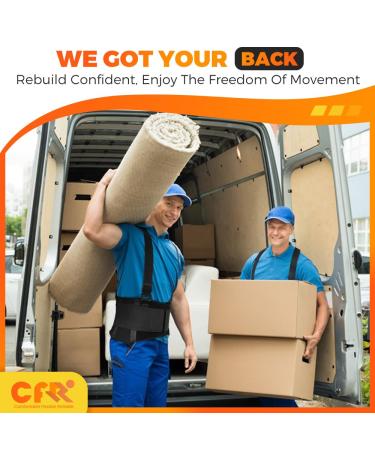 CFR Back Brace Support with Suspenders - Lumbar Support Belt for Men & Women Removable Pad for Back Pain Relief - Heavy Lifting 2X-Large XX-Large - Buy Online on GoSupps.com