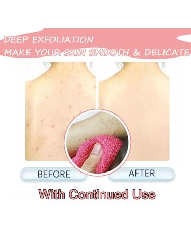 4 Pack Exfoliating Back Scrubber - Extended Length Nylon Bath Towel for Deep Cleaning and Massages - Buy Online on GoSupps.com