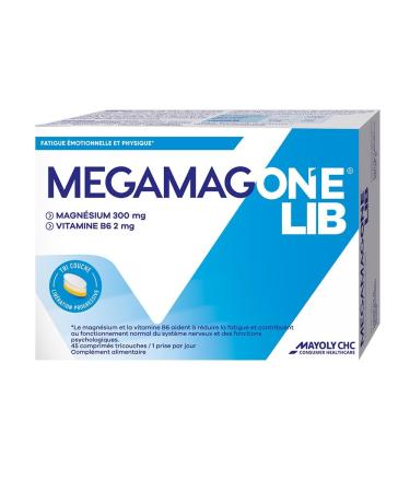 Mayoly CHC Megamag One lib 300mg 45 Comprimes Mayoly Spindler