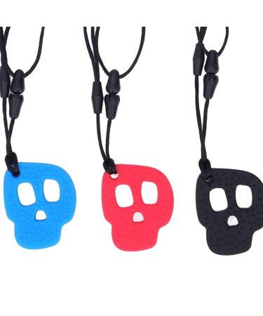 Chew Sensory Necklaces - 5 Pack Silicone Oral Motor Aids for Autism & ADHD - Ideal Chewy Necklace for Sensory Children - Buy Online on GoSupps.com