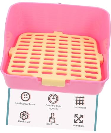 VANZACK Box Rabbit Toilet Pet Toilet Little Pig Pee Toilet Pet Drawer Potty Rabbit Potty Pet Supply Pet Pee Toilet Bunny Toilet Pet Potty Bunny Potty Pet Litter Tray Pet Training Corner 28.5X23.5X15.5CM Pink - Buy Online on GoSupps.com
