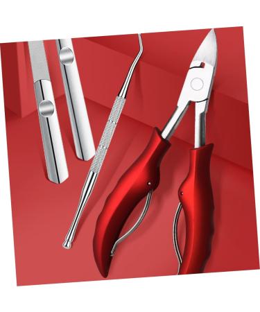 Healeved 1pc Nail Clippers Nail Trimmer Nail Implements Nails Tools Bejeweled Kit Toenail Podiatrist Nail Jewelry Kit Toenail Clipper Red Stainless Steel Manicure Nail File 13.8x6.8cm - Buy Online on GoSupps.com