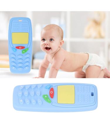 Infant Chew Toy Teething Toy Funny Mobile Phone Shaped for Nursery School for Home (Light Blue) - Buy Online on GoSupps.com
