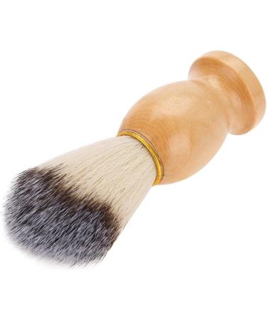 Dekaim Shaving Brush - Portable Soft Synthetic Hair Beard Brush with Wooden Handle for Men | Ideal Barber Shop Tool | International Shipping Available - Buy Online on GoSupps.com
