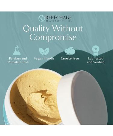 Repechage Sea Mud Mask - Deep Exfoliating Pore Cleanser for All Skin Types | 4 fl. oz. Acne Treatment for Brightening & Clarity - Buy Online on GoSupps.com