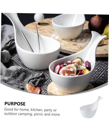 Alipis Sauce Dish Food Tray Jewelry Tray Tea Creamer Pitcher Fruit Tray Dip Bowls Sauce Bowl re-usable 17.00X11.00X6.00CM White - Buy Online on GoSupps.com