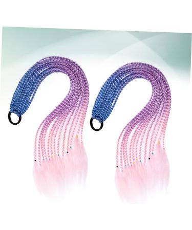 Beavorty 3 Sets hair extensions colored doll synthetic wigs hair extensions for braiding high temperature wig ponytail wigs hair ties kids color wig ponytail hair tie Hair piece curly child - Buy Online on GoSupps.com