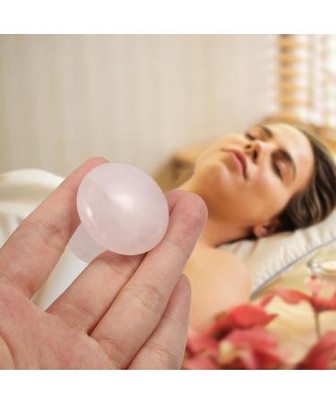 Doitool 2 Piece Gua Sha Face Tools | Jade Roller & Mushroom Stones for Facelift | Perfect Gift for Women - Pink - Buy Online on GoSupps.com