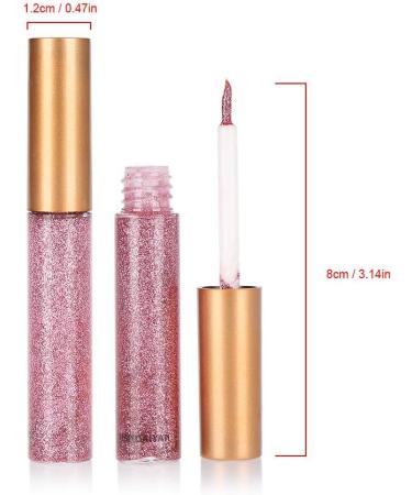 Anggrek Glitter Liquid Eyeliner Set - 10PCs High-Pigmented Long-Lasting Metallic Eyeliner Pens for Sparkling Eye Makeup - Buy Online on GoSupps.com