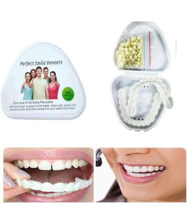 Flipped Warm 2 Pairs Veneers - Instant Artificial Teeth for Men & Women | Provisional Dentures & Plug-In False Teeth - Buy Online on GoSupps.com