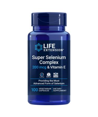Life Extension Super Selenium Complex 200 mcg - Cellular Health & Longevity Support - Gluten-Free Non-GMO - 100 Vegetarian Capsules