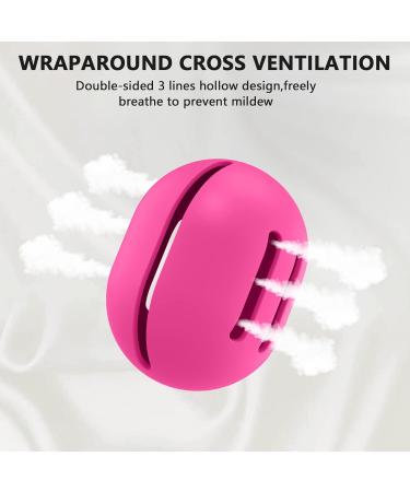 Fauxomor Makeup Sponge Holder - 3 Pack Breathable Silicone Beauty Blender Bags for All Sizes - Portable Gray Rose Red & Black Cosmetic Tool - Buy Online on GoSupps.com