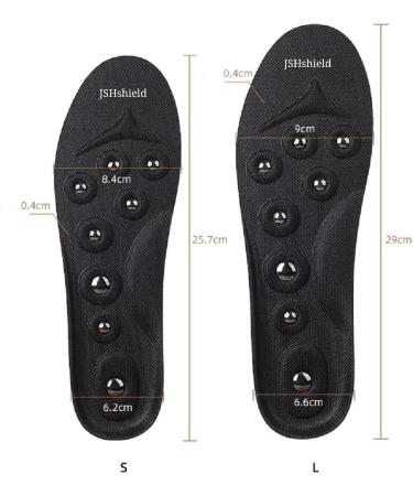 Magnetic Insoles for Plantar Fasciitis Relief | Acupuncture Massage Pads | Breathable Orthotic Shoe Inserts for Men & Women | Foot Care Size S (W5-W9/M3.5-M7.5 - Buy Online on GoSupps.com