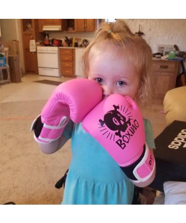 Kids Boxing Gloves | Premium Breathable Training Gloves | Pink 4oz | Punching Bag, Kickboxing, MMA - Buy Online on GoSupps.com