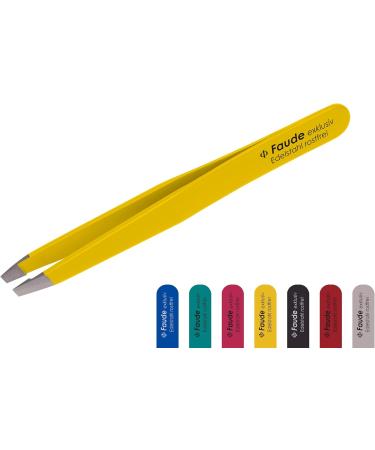 Buy Faude Professional Eyebrow Tweezers for Fine Hairs & Ingrown Hair - Stainless Steel & Silk Touch Coating - International Shipping Available - Buy Online on GoSupps.com