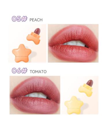 6-Color Mini Matte Star Capsule Lipstick Set - Long Lasting & Non Stick Cups - Velvet Portable & Candy Colour - Perfect for All Occasions - PINK - Buy Online on GoSupps.com