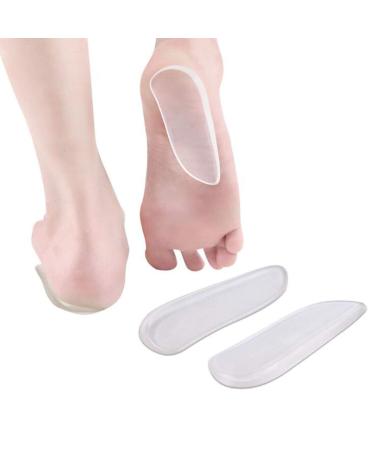 Medial & Lateral Heel Wedge Silicone Insoles (Pair) - Supination & Pronation Corrective Adhesive Shoe Inserts for Foot Alignment  Knock Knee Pain  Bow Legs  Osteoarthritis 2 Pairs