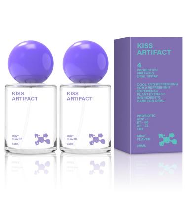 2 Pcs Probiotic Oral Spray for Long-Lasting Freshness Alcohol-Free Oral Spray with Probiotics for Breath Care Promotes Oral Health Convenient Travel-Sized Breath - (20 ml / 0.68 oz) 2 Pack