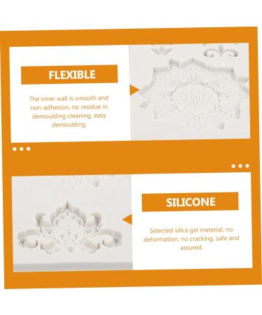 Zerodeko Baroque Scroll Relief Cake Border Silicone Molds Baroque Fondant Mold 2pcs Embossed Lace Mold Silica Gel 3D Lotus European Style Scroll Border Lace Molds Polymer Clay Molds 19.5X12X1CMx2pcs - Buy Online on GoSupps.com