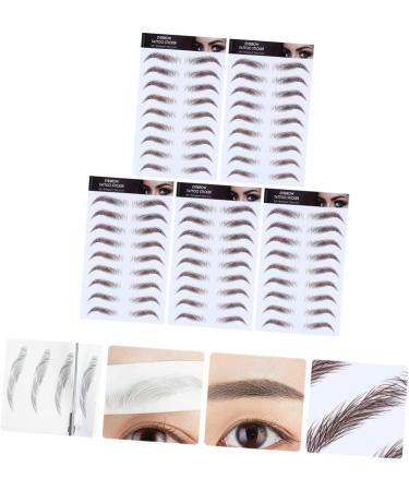 FRCOLOR 5pcs Eyebrow Stickers Cosmetic Eyebrow Decals Hair-like Eyebrows Stickers 4d Styling Stickers Modify - Buy Online on GoSupps.com
