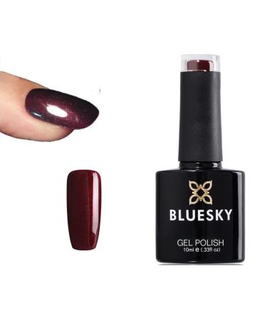 Bluesky Gel Polish Dark Lava Deep Burgundy Red 80537 Nail UV LED Soak Off 10ml