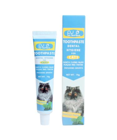 Pet Toothpaste Toothbrush Kit Long Handled Ultra-Soft Bristle Toothbrush Pet Cat Teeth Care Cleaning Cat Cleaning Kit