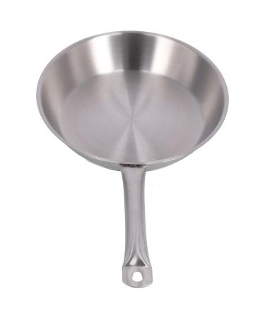 Durable 304 Stainless Steel Frying Pan Single Handle Dishwasher Safe Oven Safe Suitable for Induction Cookers Gas Stove Electric Ceramic Stove (300 * 50mm) 300*50mm