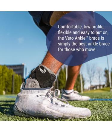 Vero Ankle Dynamic Brace - Ultimate Support for Sprains & Injuries | Perfect for Basketball Volleyball Football Pickleball & Tennis Medium Size Ideal for Active Lifestyles - Buy Online on GoSupps.com