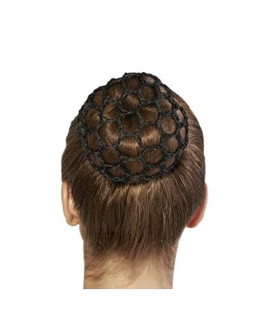 Romote Women Nylon Hair Bun Cover Snoods - 4 Pack Black Hair Net for Ballet & Dance Skating - Buy Online on GoSupps.com
