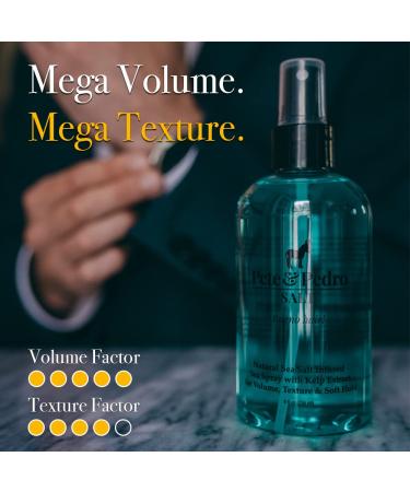 Pete & Pedro SALT Natural Sea Salt Spray for Instant Volume, Texture, & Thickness | Light Hold for Men & Women | Texturizing & Thickening Hair Spray - 2 oz - Buy Online on GoSupps.com