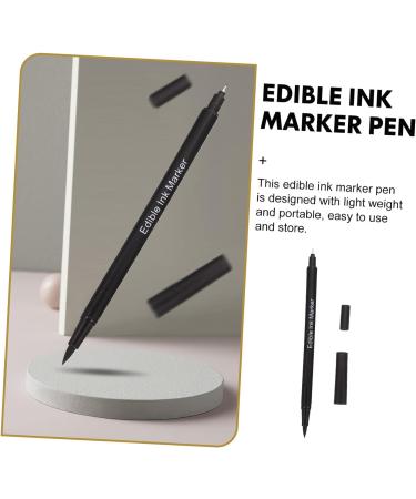 BESTonZON Edible Pen 4 Pcs baking pen baking supplies pens decor marker baking marker pens dual tip markers baking pen pen pen food coloring cake Edible Marking Pen - Buy Online on GoSupps.com