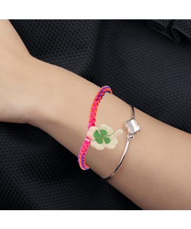 ABOOFAN 20 Pcs Bracelet Patrick Day Bracelet Fortune Wrist Chain Four Leaf Charm Bracelet Shamrock Bracelet Womens Gifts Dainty Bracelet Chain for Girl Miss Jewelry Spring Resin - Buy Online on GoSupps.com