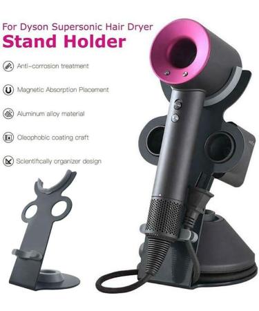 Hair Dryer Holder Stand Magnetic Display Stand for Supersonic Hair Dryer Suitable for Bathroom Bedroom Hair Salon 5.9 * 5.19 * 6.48in - Buy Online on GoSupps.com