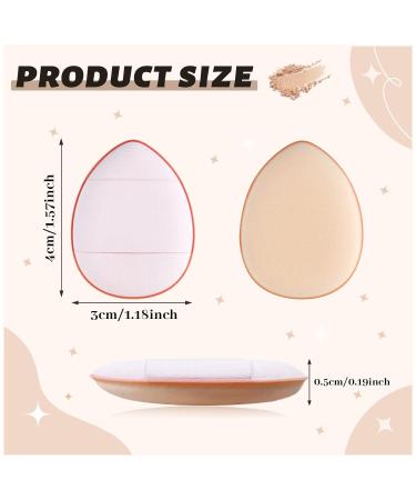 Buy WishLotus 6Pc Mini Finger Powder Puff Set - Drop-Shaped Makeup Sponges for Foundation & Setting | Reusable Loose Powder Puffs in Black & Pink - Perfect for Women & Girls | Fast International Shipping - Buy Online on GoSupps.com