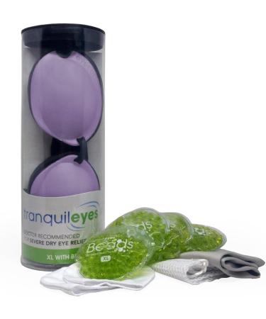 Tranquileyes XL Warm Compress for Severe Dry Eye Relief - Microwavable Beads, Lavender - Buy Online on GoSupps.com