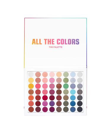 3INA MAKEUP All The Colors palette multicolor eyeshadow palette longlasting shades multicolor eyeshadow with 56 shades of matte glitter and metallic finish vegan not tested on animals