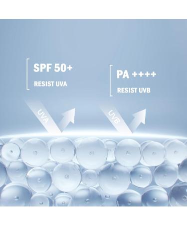Face Sunscreen SPF 50 Cream (50ml) Hyaluronic Acid Watery Sun Gel - Buy Online on GoSupps.com
