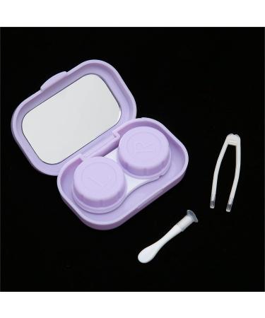 Buy Violet Portable Contact Lens Case | Waterproof & Dust-Resistant Lens Container for Travel | Sweet Cosmetic Storage Solution - Buy Online on GoSupps.com