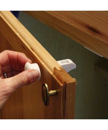 Magnetic Cabinet Locks (12 Locks + 2 Keys) with Adhesive, Easy Installation Tool - Child Proof Drawers - No Tools Or Screws Needed - Jool Baby