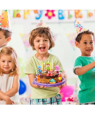 Pocoy0 Toys Set 7 PCS Cake Topper Mini Action Figures - Cartoon Characters Playset for Kids - Party Supplies Decorations - Buy Online on GoSupps.com