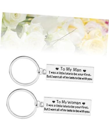 Besportble 2-Part Couples Keychain Set | Perfect Valentine s Day Gift | Unique Keychain Gifts for Couples | Silver Keychains for Him & Her - Buy Online on GoSupps.com