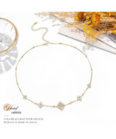 Catery Rhinestones Bohemian Head Chain Jewelry - Gold Goddess Headband for Women - Buy Online on GoSupps.com