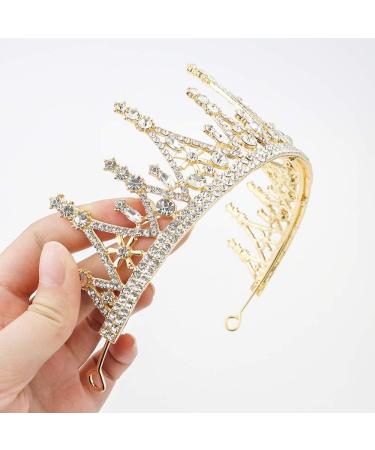NODG Gold Tiara for Women - Rhinestone Party Headband for Halloween, Cosplay, Prom & Christmas - Buy Online on GoSupps.com