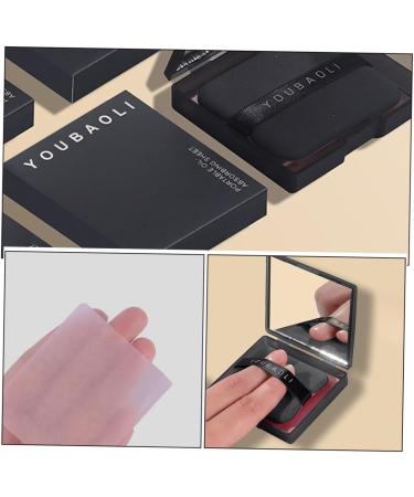 minkissy 2 Sets Oil Absorbing Paper with Puff Face Cleaning Papers Blotting Paper Makeup Oil-absorbing Papers Face Oil Absorbing Paper Facial Oil Absorbing Paper Oil Absorbing Tools - Buy Online on GoSupps.com