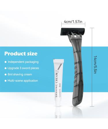 50 Pack Kheoxusa 3 Blade Disposable Razors - Individually Wrapped for Travel Hotels & More | Triple Blade Quality - Buy Online on GoSupps.com