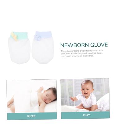 Coheali Infant Anti-Scratch Mittens - 2 Pairs of Soothing Gloves for Teething Protection | International Shipping - Buy Online on GoSupps.com