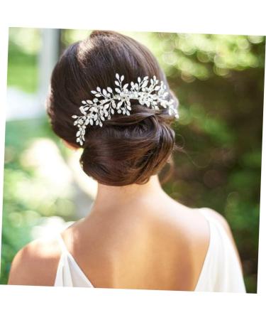 DOITOOL Rhinestone Barrettes Bridal Headpiece Rhinestone Hair Clip Wedding Hair Comb Rhinestone Wedding Headpiece Wedding Hair Pins Bridal Side Comb Bride Crystal Accessories - Buy Online on GoSupps.com