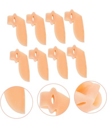 BESPORTBLE Silicone Toe Separator and Protector - 4 Pairs Skin Color - Toe Dividers for Big Toe Isolation - Bunion Toe Spacers and Straightener - Buy Online on GoSupps.com