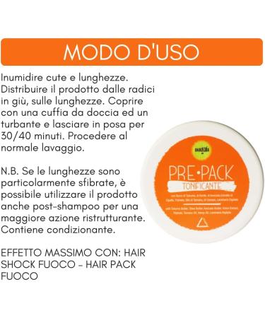  ANARKHIA BIO Fire Pre-Pack - Regenerating Hair Mask - Soothing Protective and Toning Pre-Shampoo Wrap - With Shea Butter Avocado Butter Triphala Tamanu Oil Brown Algae Oil - 200 - Buy Online on GoSupps.com